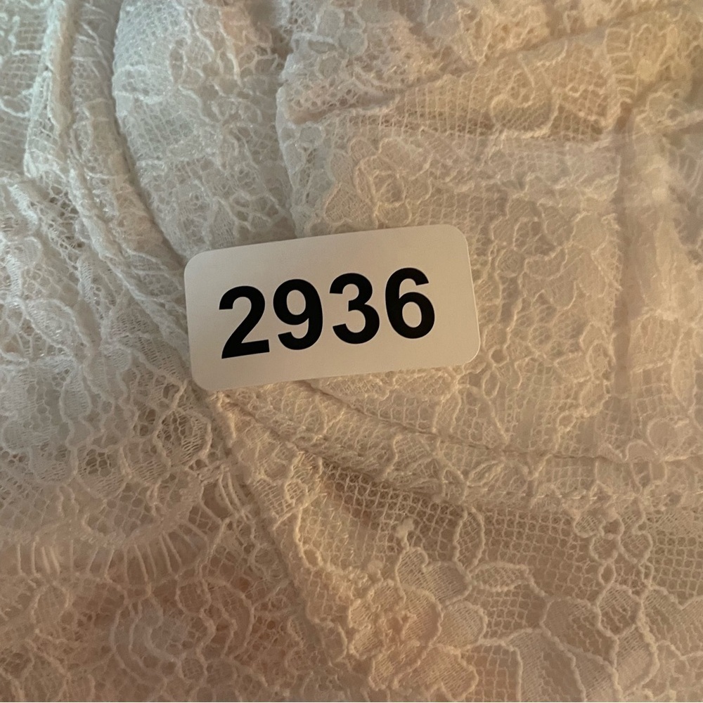 New! Victoria's Secret White Lace Apron Wicked Open Back Babydoll 22936 - Picture 10 of 10